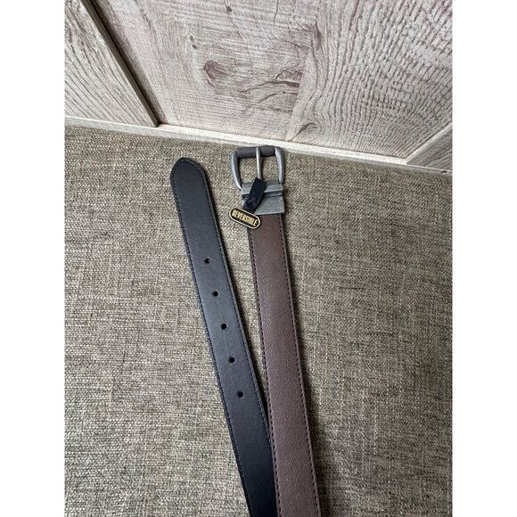 Brown & Black Reversible Belt Tan Dyed Manmade Materials Tandy Brands XS - Picture 1 of 7